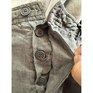 NWT BENSON Size 32 CHARCOAL GRAY Mens Shorts Lightweight, 100% Linen MSRP $140